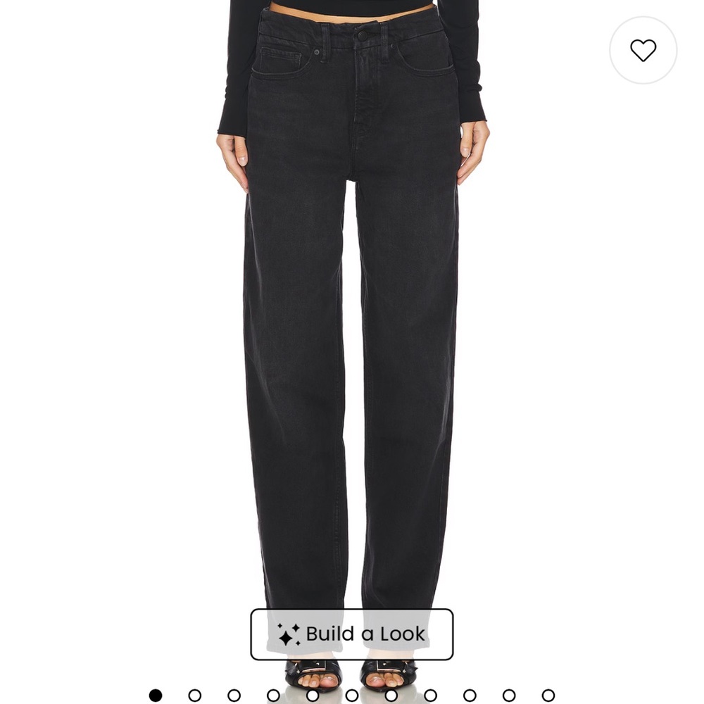 Good American Good 90s Straight Jeans in Black348 NWT